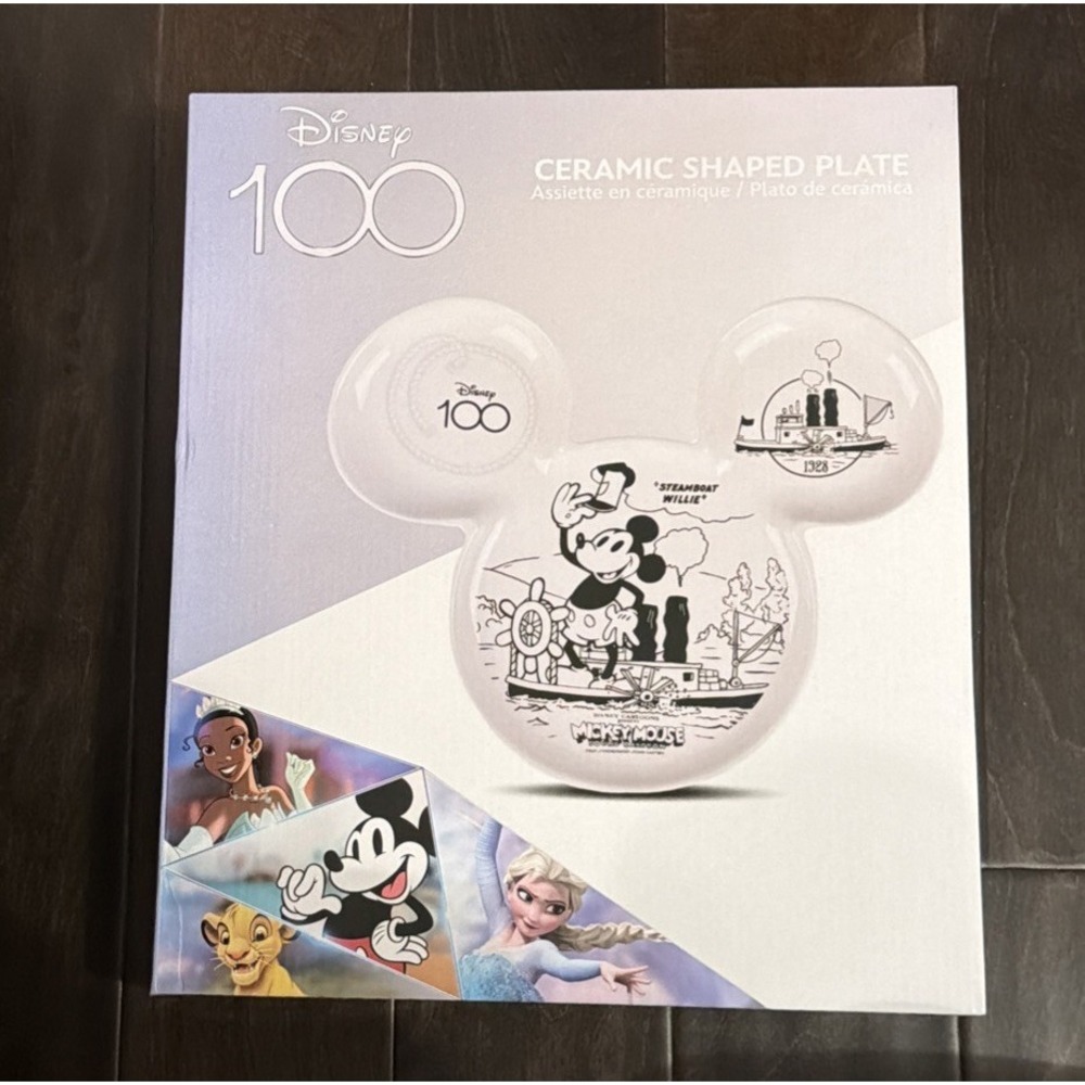 Steamboat Willie Ceramic Plate, New In The Box, Disney 100